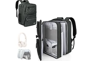 AKOZLIN Travel Gaming Console Backpack Compatible with PlayStation 5 4 PS5/PS4/PS4 Pro/PS4 Slim/Xbox One X S With Pockets for