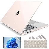 Batianda Premium Crystal Case for 13.8" Microsoft Surface Laptop Copilot+ PC 2024 (7th Edition) Lightweight Durable Scratch-Resistant, with Keyboard Cover & Screen Protector, Starlight