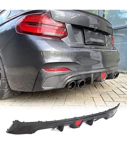 Gloss Black Rear Bumper Diffuser Lip For BMW F22 F23 M Sport (2014-2021)