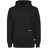 BOCOMAL FR Hoodies Pullover 14oz Heavyweight Cotton Fleece Flame Resistant Hooded Sweatshirts NFPA2112