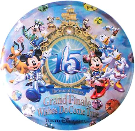 Amazon 1 6 ディズニー シー 15周年 ザ イヤー オブ ウィッシュ グランドフィナーレ 缶バッジ ミッキー ミニー ドナルド デイジー 他 ディズニーシー限定 おもちゃ おもちゃ
