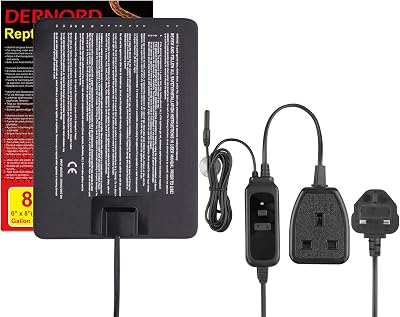 DERNORD Heat Mat with Thermostat 8W Reptile Digital Controller Combo Set
