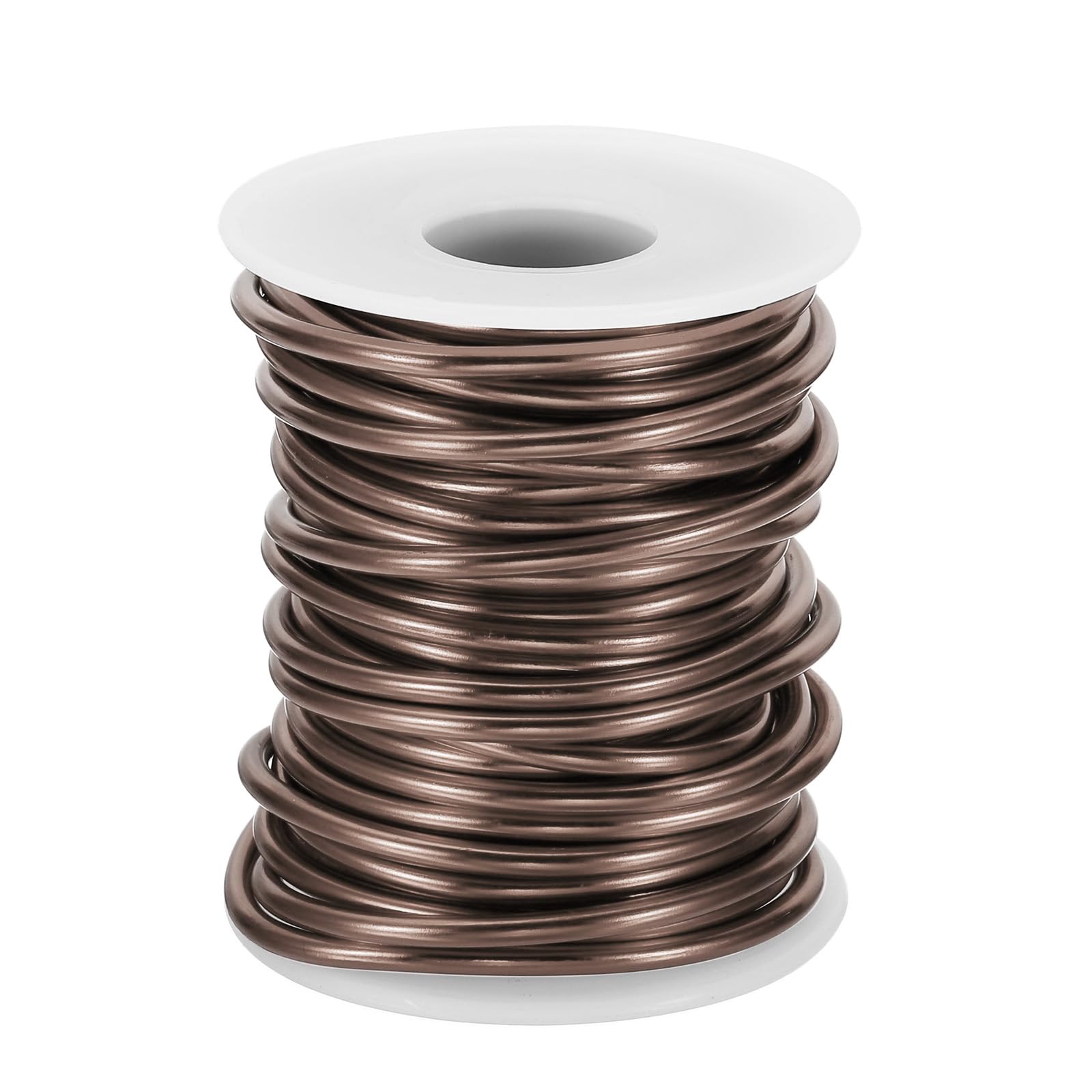 PATIKIL 8 Gauge 3mm Aluminum Craft Wire, 32.8Ft Metal Wire Armature Bendable Wire for Jewelry Making Metal Wrap DIY, Brown