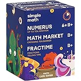 Math Card Games Bundle for Kids 6+ & 8+ | 3 Games Included | Fun & Education | Help to Build Math, Focus and Logic | Recommended by Teachers | 2-6 Players | 10 min Playtime (Math Card Bundle)