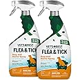 Vet’s Best Flea & Tick Home Spray for Dogs – Cotton Spice Scent Dog Flea & Tick Aid – Made in The USA – Flea & Tick Home Spray – Flea Protection for Dogs – 32 oz, Pack of 2