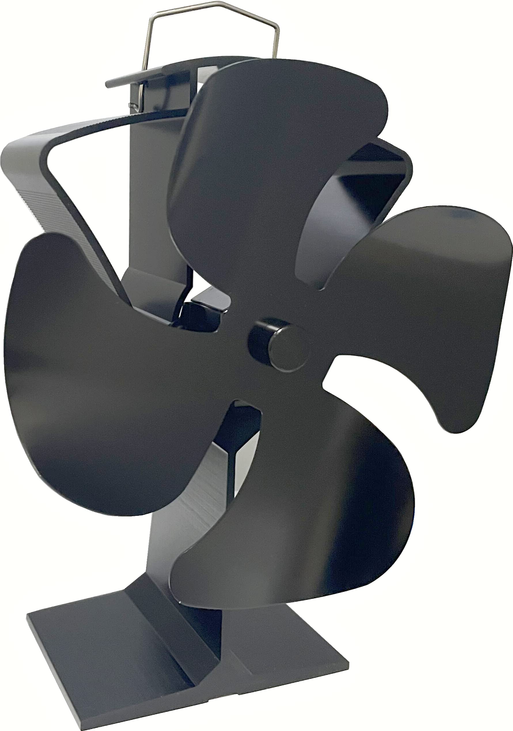 OMANSHY Log Burner Fan Wood Stove Fan Heat Powered Fans 4 Blades Wood Burner Fan for Wood Burning Stoves Fireplace Use