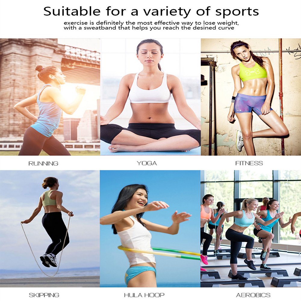 Waist Trimmer, Best Abdominal Trainer Adjustable Sweat Belt AB Belt Stomach Fat Burner Fast Weight Loss Wrap Body Shaper for Men and Women Back Lumbar Support with Sauna Suit Effect (rose red, L)