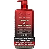 Old Spice Body Wash for Men, The Spice Alchemist Collection, 24/7 Cologne Infused Hydration, No Trade Off Formula, Free of Phthalates Silicones & Dyes, Cashmere + Vanilla Wood Scent, 20 oz