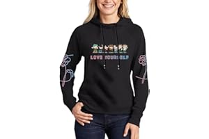 Teiniuby Bangtan Boys Hoodie Love Yourself Sweatshirt K-pop Jungkook Suga V RM Lightweight Long Sleeves Pullover Sweater Coat