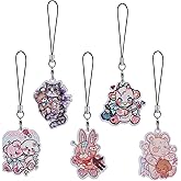 LEGENTLISUR Phone Charms Cute Acrylic Cell Phone Strap for Bag Camera Keychain Wallet Pendants Decor