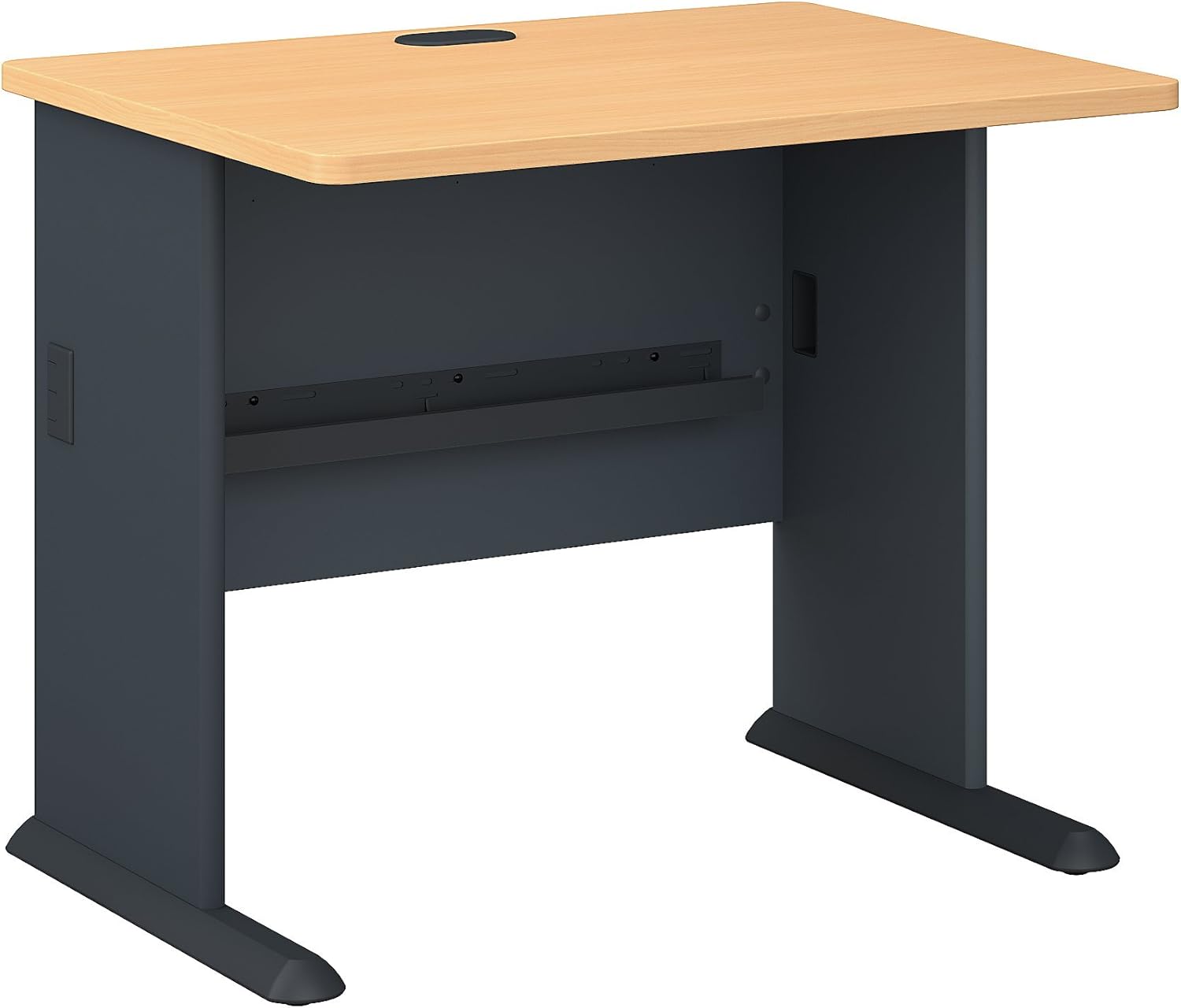 Bush Business Furniture Series A 36W Desk in Beech and Slate