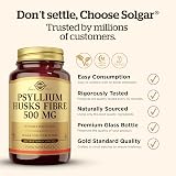 Solgar Psyllium Husks Fibre 500 mg Vegetarian Capsules Pack 200 view 6