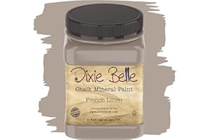 Dixie Belle Paint Company Chalk Finish Furniture Paint | French Linen (32oz) | Matte Light Taupe Chic Chalk Mineral Paint | DIY Furniture Paint | Made in the USA