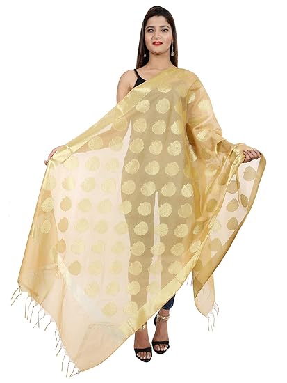 Golden banarsi dupatta Clearance