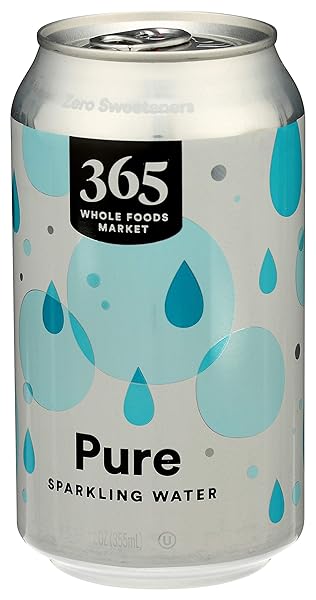 WHOLE FOODS 365 EVERYDAY VALUE, SPARKLING WATER PURE, 12 COUNT