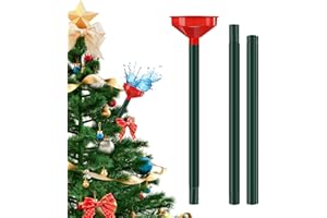 AXCOIX 46 Inch Christmas Tree Water Funnel, Stainless Steel Christmas Tree Watering System with Large Funnel, Tree Watering Device for Indoor Outdoor Trees