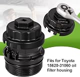 Spurtar 64mm Oil Filter Cap Wrench for Toyota/Lexus 2.5-5.7L 3/8 Drive view 8