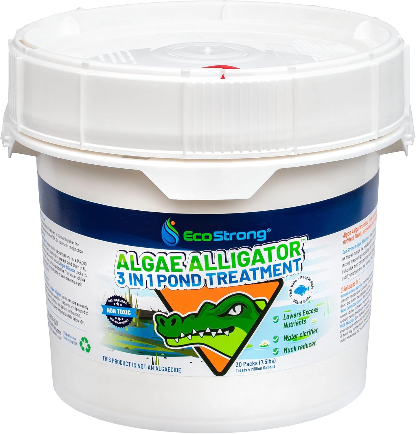 Pond Water Cleaner & Clarifier | Powerful 3 in 1 Bioactive Treatment [Treats up to 4 Million gallons]: Kitchen & Dining