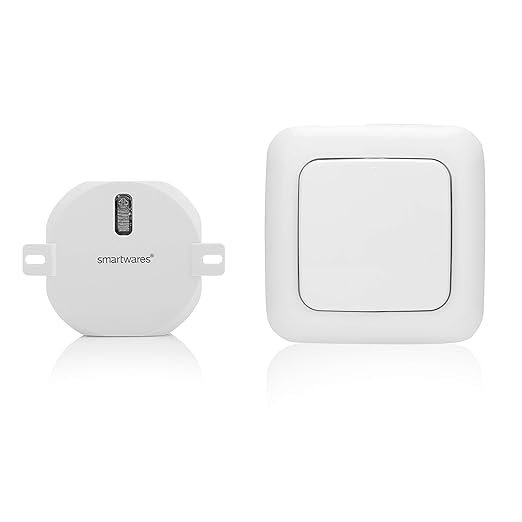 Smartwares SH5-SET-RD Funk-Wandschalter und Einbauschalter Set Weiß