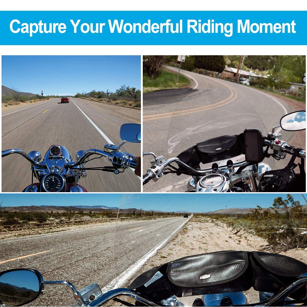 Taisioner Motorcycle Helmet Mount Chin Strap Dirt Bike Holder Mount Dirt Bike Accessories for GoPro Hero 12 11 10 9 8 7 AKASO Insta 360 Action Camera Cycling Video Record (Second Generation)