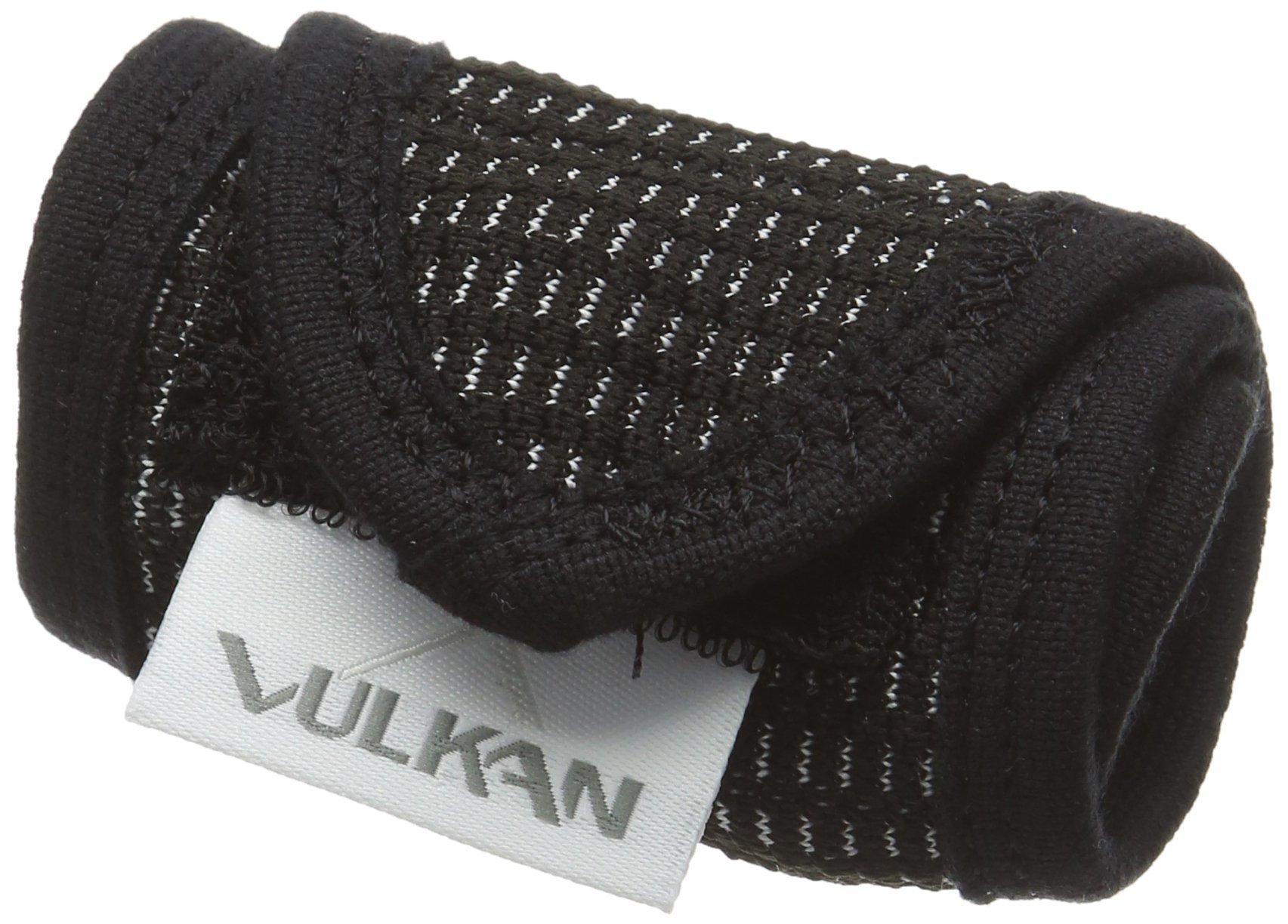 VULKAN Advanced Elastic Wrist Supports, Secure & Adjustable Immobilizer with Thumb Loop & Open Fingers for Range of Motion & Functionality, Comfortable & Flexible Wrist Support Wrap, Black
