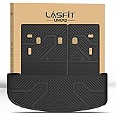 LASFIT Cargo Mat & Backrest Mats for Kia Telluride 2025 2024 2023 2022 2021 2020, All Weather TPE Custom Fit Trunk Mats & Seatback Mats Accessoires for Kia Telluride 2020-2025, Black