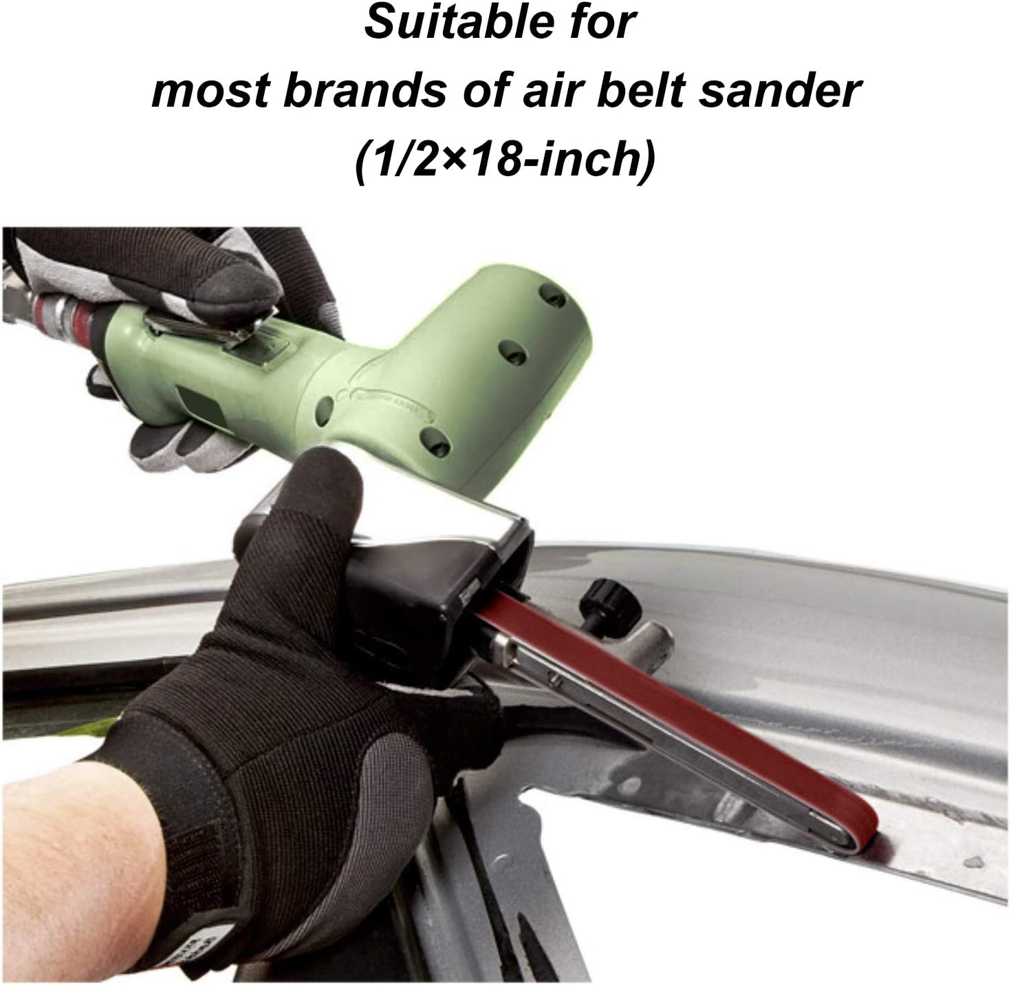 HongWay 30 Pack Sanding Belts 1/2x18 Inches Aluminum Oxide (3 Each of 40 60 80 120 150 180 240 400 600 800 Grits) for Belt Sander - - 