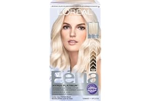 L'Oréal Paris Feria Advanced Lightening System Hair Bleach, Hyper Platinum, Lifts Up To 8 Levels, Includes Anti-Brass Nourish