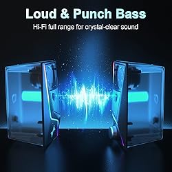 Computer Speakers, PC Speakers with 6 Lighting