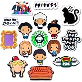 16Pcs Friends Shoe Decoration Charms for Croc Clog, TV Show Charms Accessories