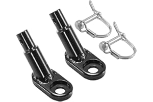 Wellfun 2PCS Bike Trailer Coupler Bicycle Trailer Hitch Adapter Metal Instep Bike Trailer Attachment Connector Accessory for Instep Bike Pet Stroller