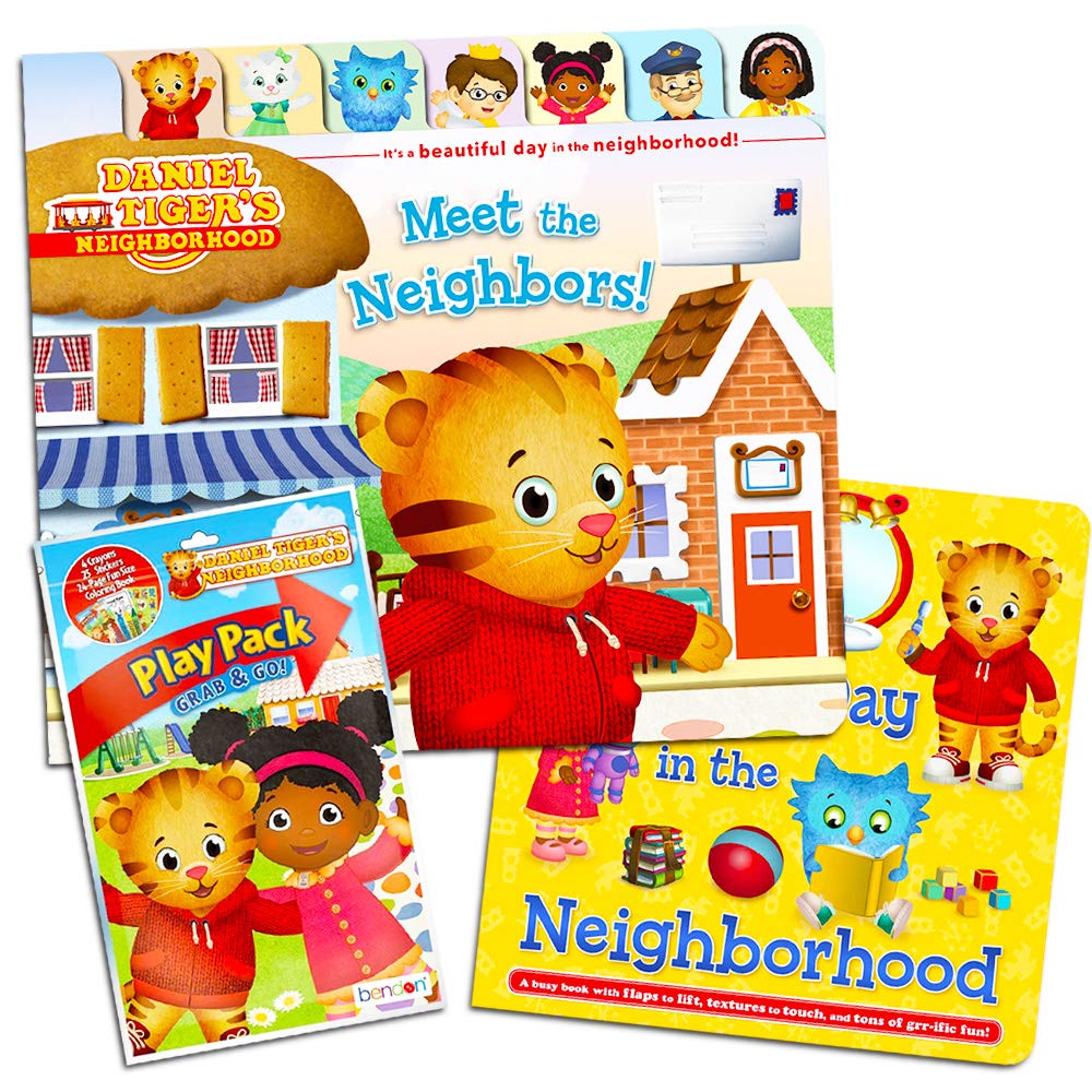 Buy Daniel Tiger Board Book Set For Toddlers Kids 2 Deluxe Books With Bonus Mini Coloring Book Stickers And Crayons Online At Low Prices In India Amazon In