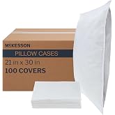McKesson Pillow Covers Bulk Pillowcase, White, 21 x 30 in, 100 ct | McKesson Single-Use Pillowcase