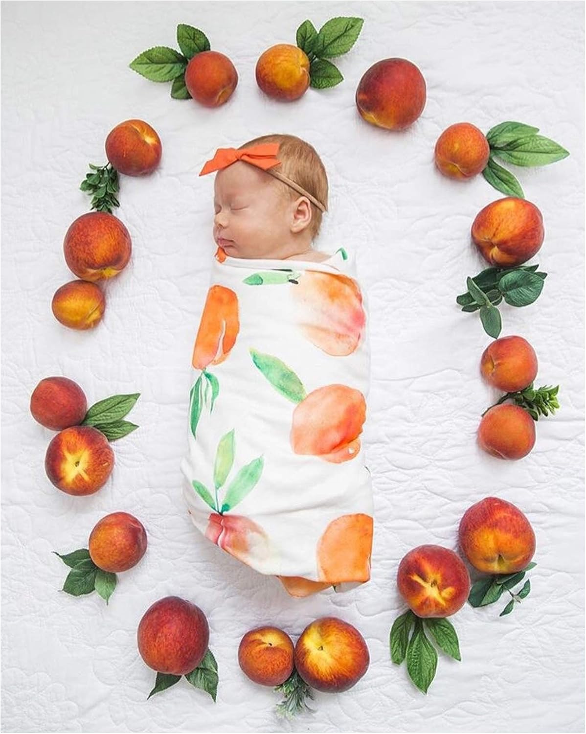 orange receiving blankets