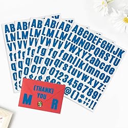 Vinyl Letter Stickers - 10 Sheets, 1 inch