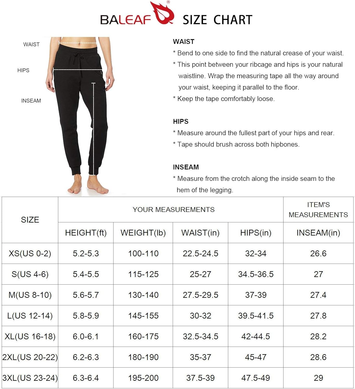 BALEAF Women's Joggers Pants Active Sweatpants Cotton Tapered Workout Yoga Lounge Track Pants with Pockets: Clothing