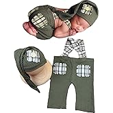 CUTEBBPHOTO Newborn Baby Boy Suspender Pants Photo Outfits Gentleman Photography Outfit Girl