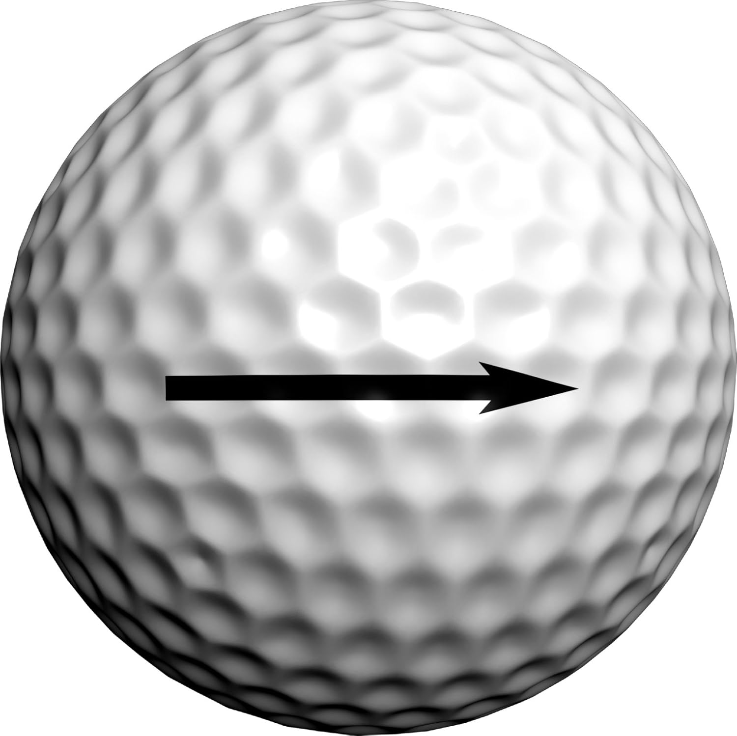 Golfdotz Accuracy Putting Alignment Arrows Golf Ball