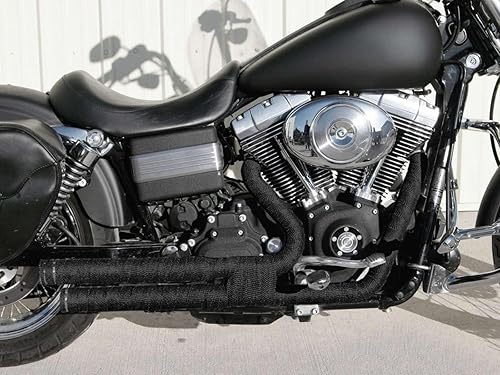 Black Exhaust Pipe Insulation Thermal Heat Wrap 2