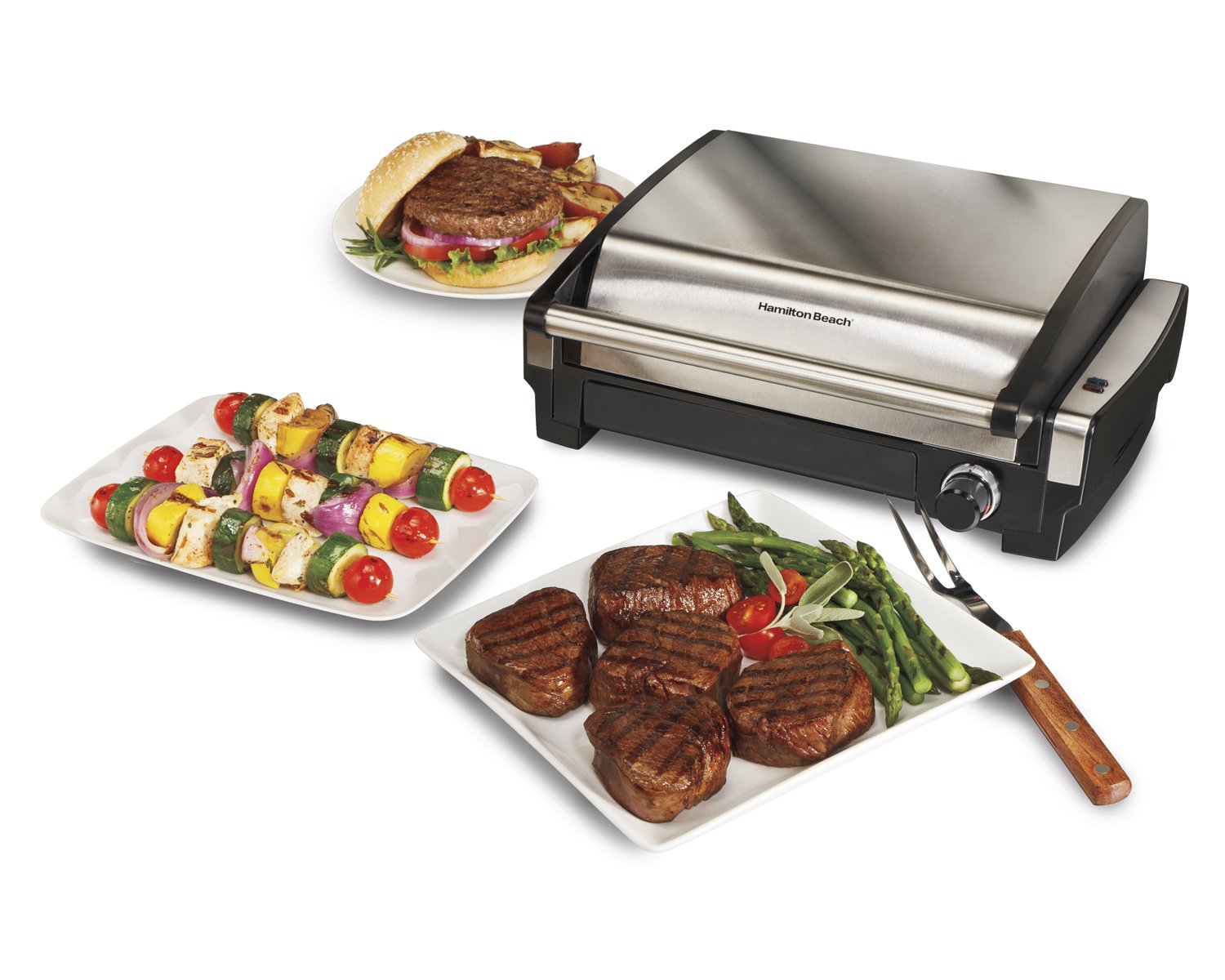 Hamilton Beach (25360) Electric Smokeless Indoor Grill & Searing Grill
