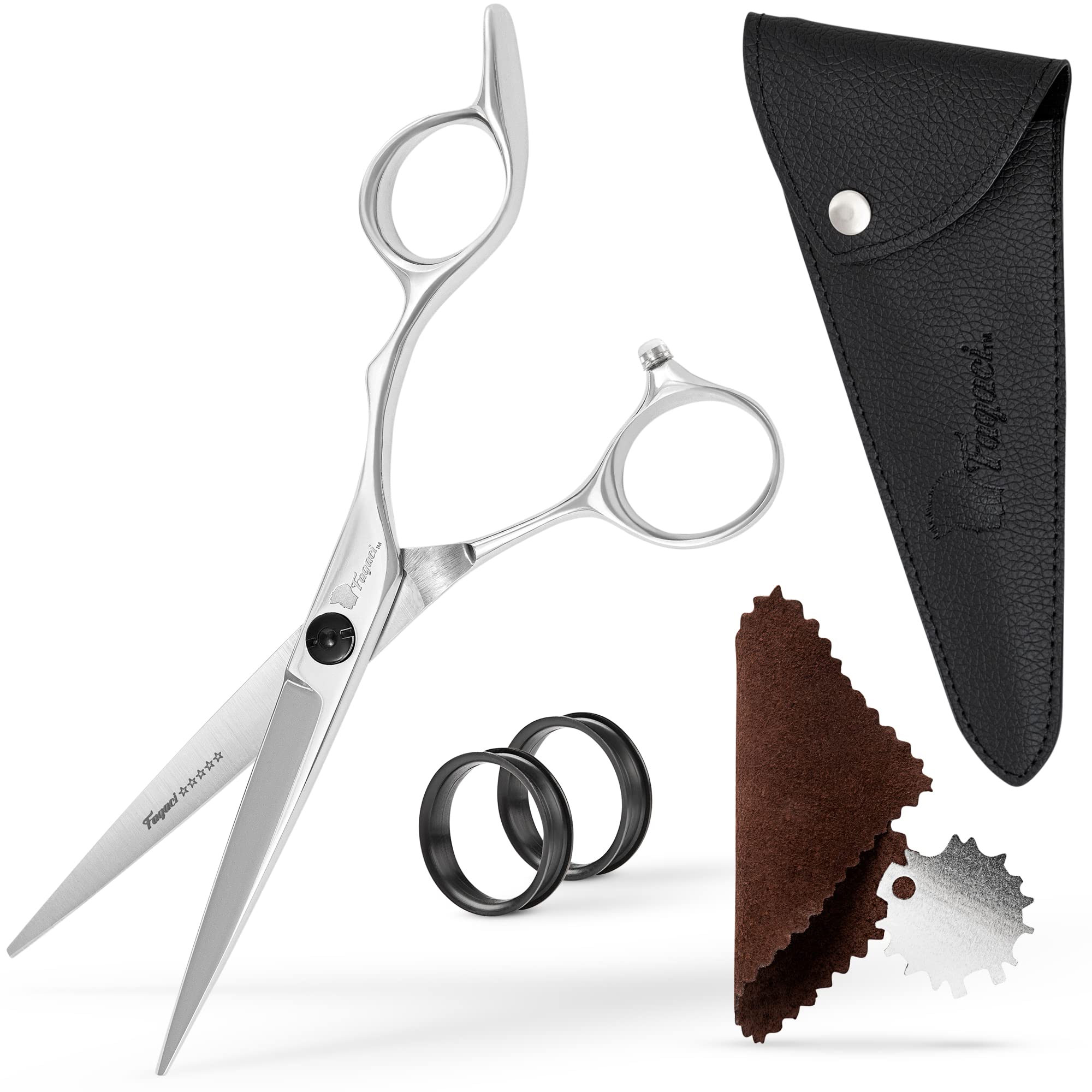 Photo 1 of Fagaci Professional Hair Scissors 6” Extremely Sharp Blades, Fine Cutting Blades, Hair Cutting Scissors Professional, Hair Shears, Barber Scissors Set for Men and Women, Haircut Scissors Hair Kit