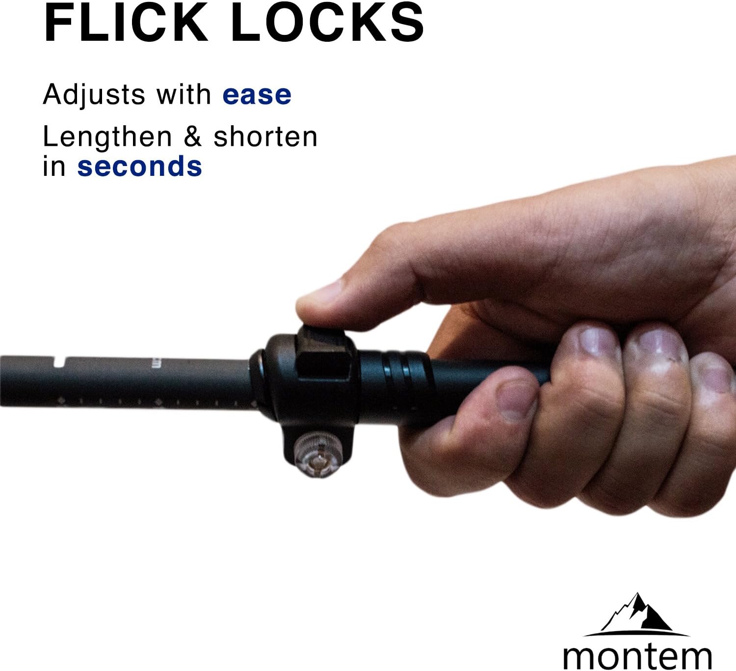 flick lock trekking pole