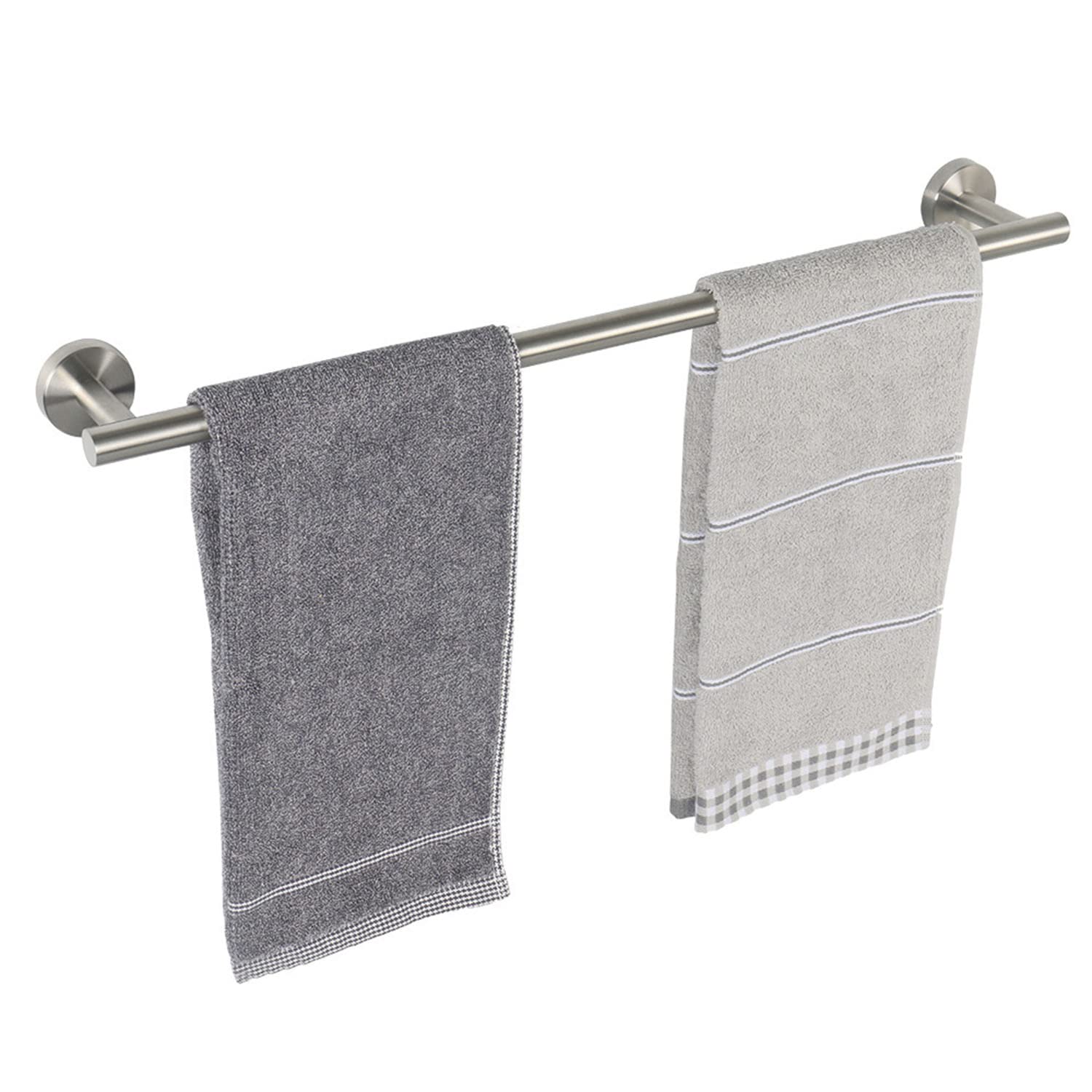 TocTen Bath Towel Bar - Thicken SUS304 Stainless Steel Bathroom Towel Holder, Towel Rod for Bathroom Heavy Duty Wall Mounted Towel Rack Hanger (20 in, Brushed Nickel)