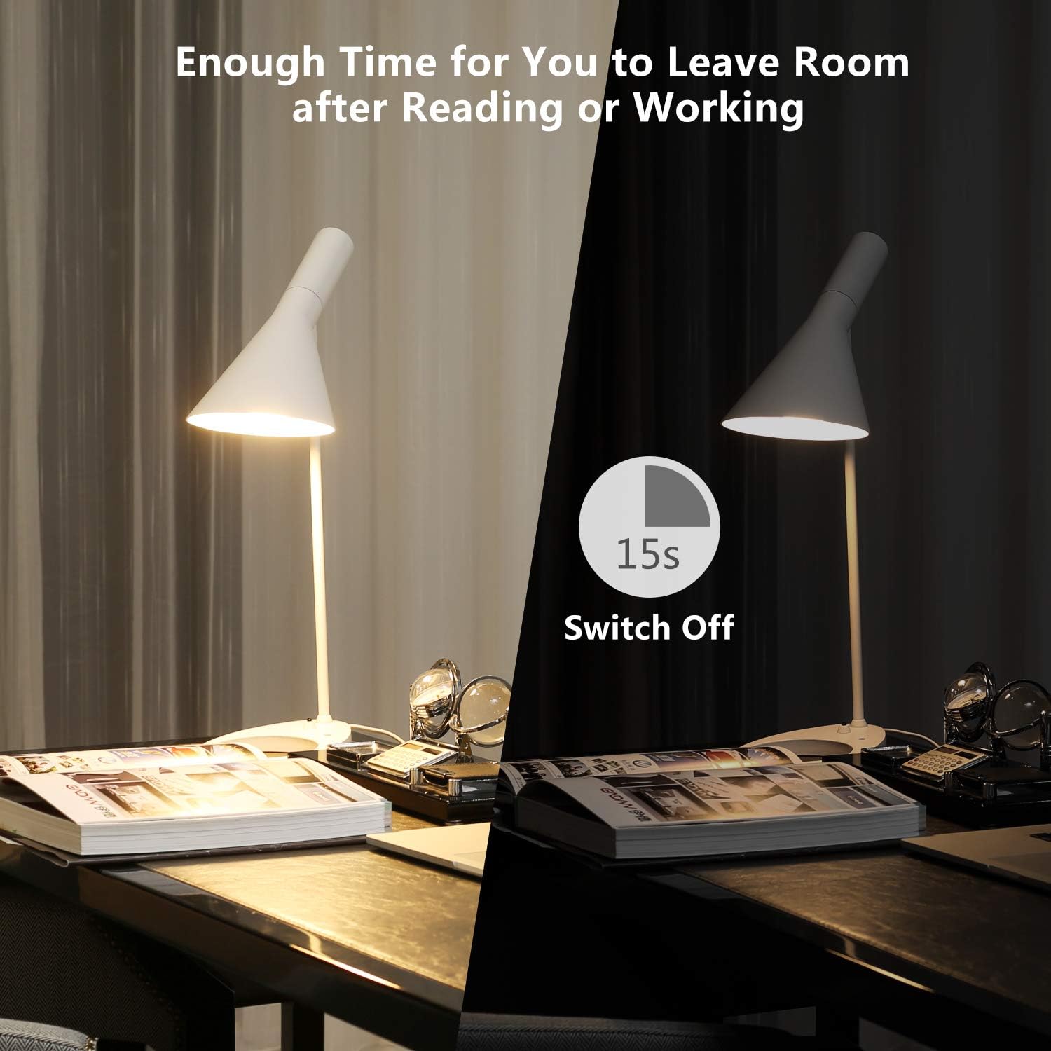 Sengled Twilight, LED Bulb with Gradual Dimming 15-Second Delayed Turn Off, Warm White A60 Light Bulb E27 Base, 9W - Image 3