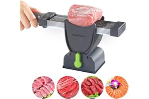 SUPMAKIN Meat Slicer Cleaver Kitchen Knife Set For Meat Slicing Shredding, Manual Fresh Meat Cutter Food Slicer For Beef Pork Mutton For Home Cooking BBQ Hot Pot (Black)