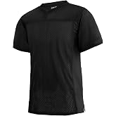TRIVINKIN Blank Football Jersey Mesh Athletic Football Shirt Practice Sports Uniform Youth and Adult