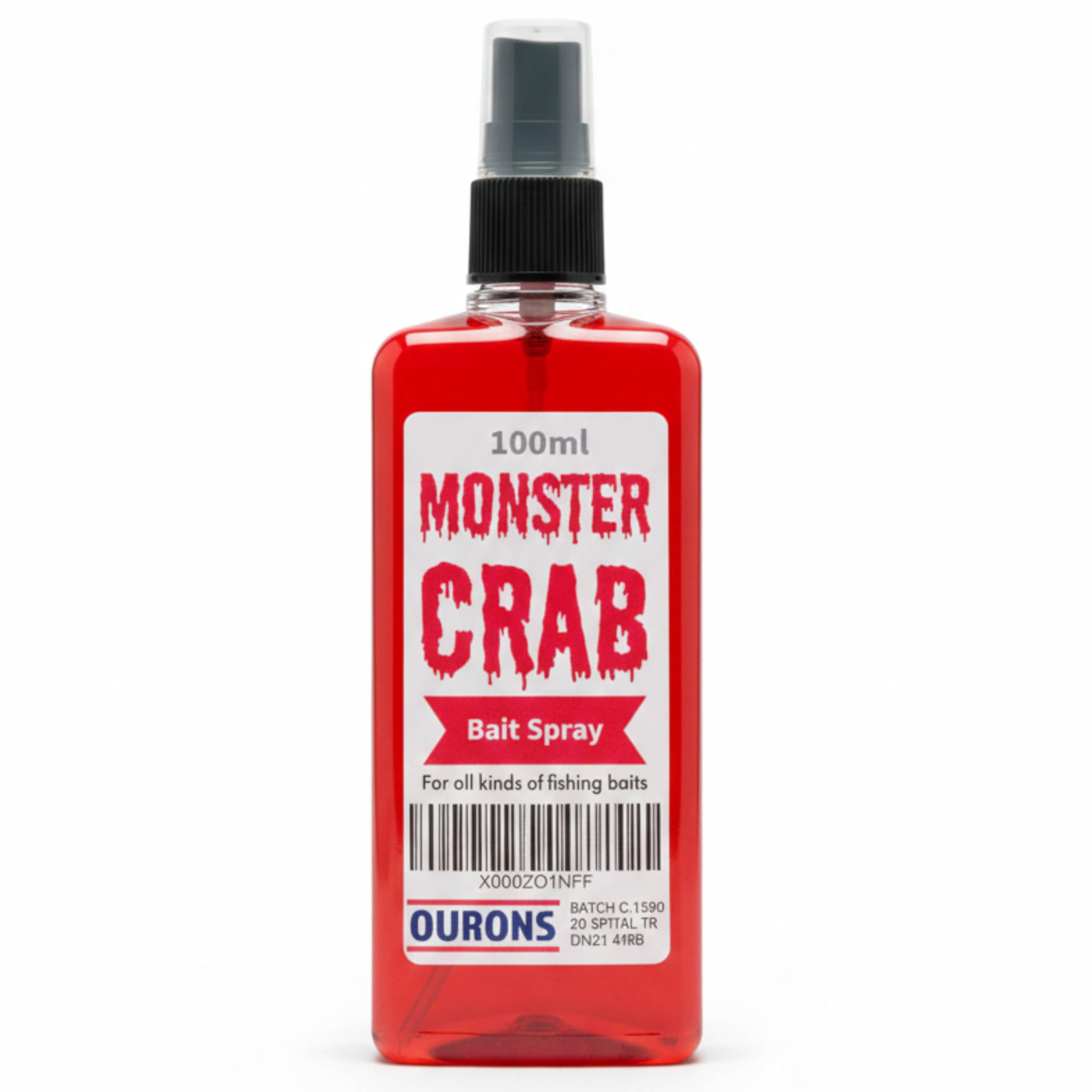 OURONS 100ml Bait Spray Monster Crab Fishing Attractant Flavour