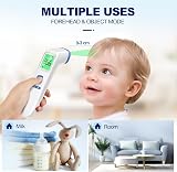 ANMEATE No-Touch Forehead Thermometer, Touchless, LCD Display, Fever Alarm view 4