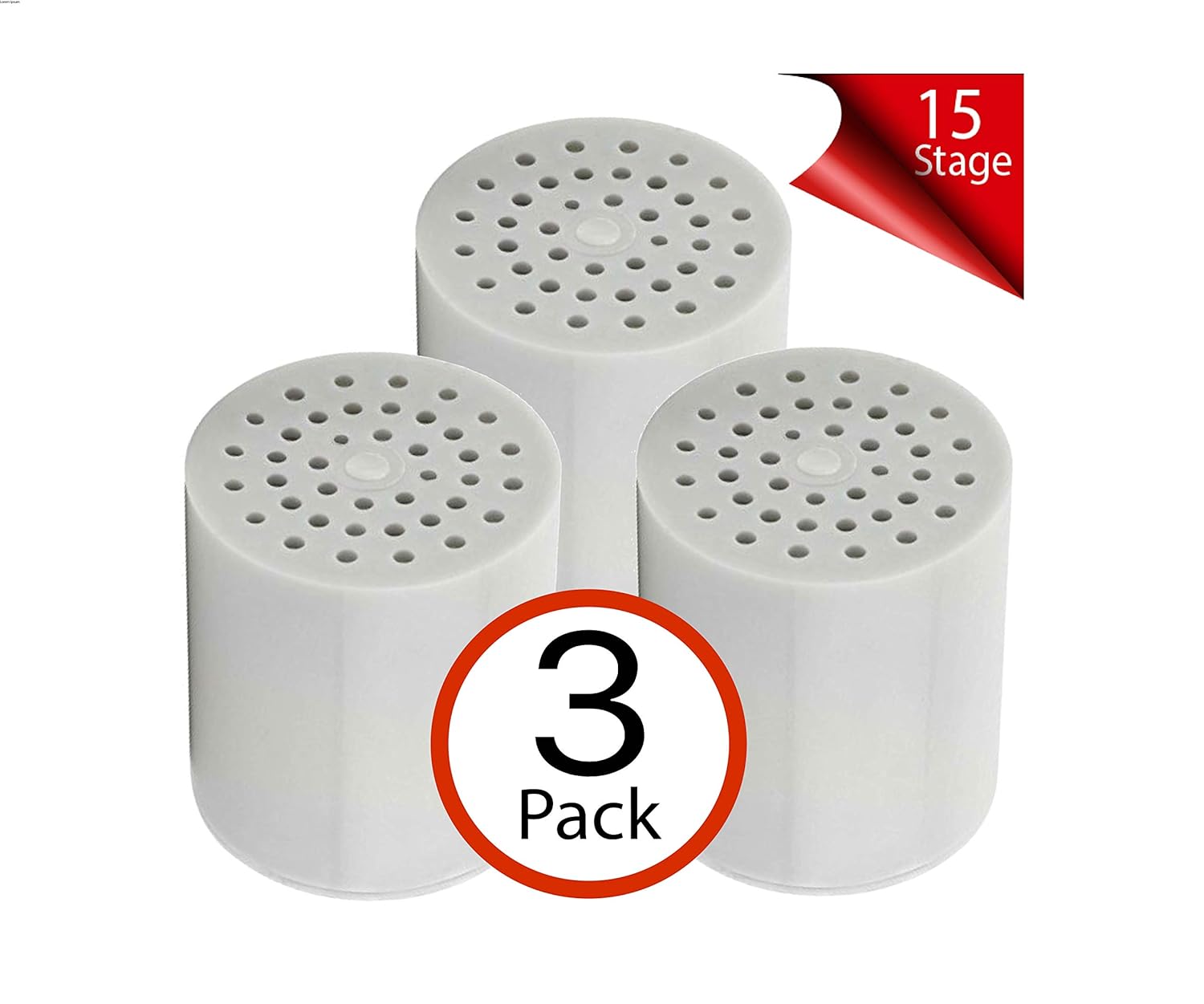 Cali Tropical Rain 15 Stage Shower Filter Replacement Cartridge - 3 pack