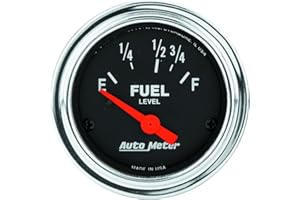 Auto Meter 2518 Traditional Chrome 2-1/16-Inch Short Sweep Electric Fuel Level